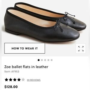 NEW in bow j crew zoe ballet flats